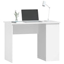 skrivebord 100x55x75 cm konstrueret træ hvid