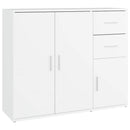 skænk 91x29,5x75 cm konstrueret træ hvid