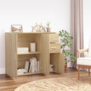 skænk Sonoma eg 91x29,5x75 cm konstrueret træ