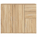 skænk Sonoma eg 91x29,5x75 cm konstrueret træ
