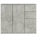 skænk 91x29,5x75 cm konstrueret træ betongrå