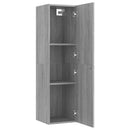 væghængt tv-skab 30,5x30x110 cm grå sonoma-eg