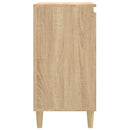 sengeborde 2 stk. 40x35x70 cm konstrueret træ sonoma-eg