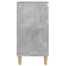 sengebord 40x35x70 cm konstrueret træ betongrå