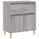 skænk 60x35x70 cm konstrueret træ grå sonoma-eg