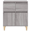 skænk 60x35x70 cm konstrueret træ grå sonoma-eg