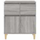 skænk 60x35x70 cm konstrueret træ grå sonoma-eg