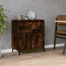 skænk 60x35x70 cm konstrueret træ røget egetræsfarve