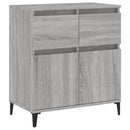 skænk 60x35x70 cm konstrueret træ grå sonoma-eg