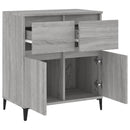 skænk 60x35x70 cm konstrueret træ grå sonoma-eg