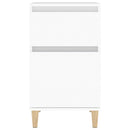 sengebord 40x35x70 cm hvid