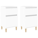 sengeborde 2 stk. 40x35x70 cm hvid