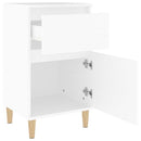 sengeborde 2 stk. 40x35x70 cm hvid