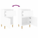 sengeborde 2 stk. 40x35x70 cm hvid