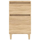 sengeborde 2 stk. 40x35x70 cm sonoma-eg