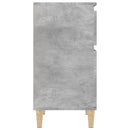 sengebord 40x35x70 cm betongrå