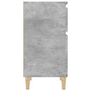 sengebord 40x35x70 cm betongrå