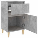 sengebord 40x35x70 cm betongrå