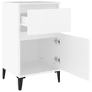 sengebord 40x35x70 cm hvid