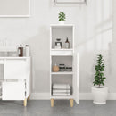 badeværelsesskab 30x30x100 cm konstrueret træ hvid