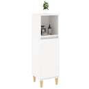 badeværelsesskab 30x30x100 cm konstrueret træ hvid