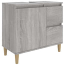 badeværelsesskab 65x33x60 cm konstrueret træ grå sonoma-eg