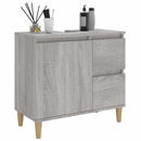 badeværelsesskab 65x33x60 cm konstrueret træ grå sonoma-eg