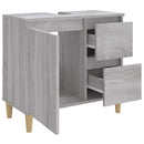 badeværelsesskab 65x33x60 cm konstrueret træ grå sonoma-eg