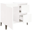 badeværelsesskab 65x33x60 cm konstrueret træ hvid