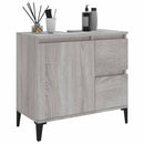 badeværelsesskab 65x33x60 cm konstrueret træ grå sonoma-eg