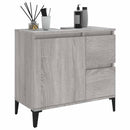 badeværelsesskab 65x33x60 cm konstrueret træ grå sonoma-eg