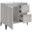 badeværelsesskab 65x33x60 cm konstrueret træ grå sonoma-eg