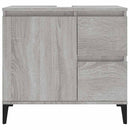 badeværelsesskab 65x33x60 cm konstrueret træ grå sonoma-eg