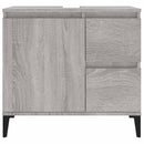 badeværelsesskab 65x33x60 cm konstrueret træ grå sonoma-eg