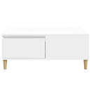 sofabord 90x50x36,5 cm konstrueret træ hvid