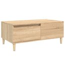 sofabord 90x50x36,5 cm konstrueret træ sonoma-eg