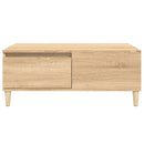sofabord 90x50x36,5 cm konstrueret træ sonoma-eg
