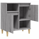 skænk 60x35x70 cm konstrueret træ grå sonoma-eg