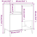 skænk 60x35x70 cm konstrueret træ sonoma-eg