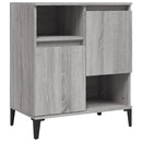 skænk 60x35x70 cm konstrueret træ grå sonoma-eg