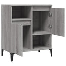 skænk 60x35x70 cm konstrueret træ grå sonoma-eg