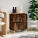 skænk 60x35x70 cm konstrueret træ røget egetræsfarve