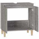 skab til håndvask 58x33x60 cm konstrueret træ grå sonoma-eg
