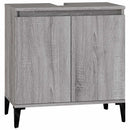skab til håndvask 58x33x60 cm konstrueret træ grå sonoma-eg