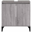 skab til håndvask 58x33x60 cm konstrueret træ grå sonoma-eg