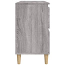 skab til håndvask 80x33x60 cm konstrueret træ grå sonoma-eg