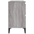 skab til håndvask 80x33x60 cm konstrueret træ grå sonoma-eg