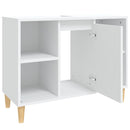 underskab til håndvask 80x33x60 cm konstrueret træ hvid
