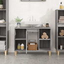 skab til håndvask 80x33x60 cm konstrueret træ grå sonoma-eg
