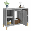skab til håndvask 80x33x60 cm konstrueret træ grå sonoma-eg
